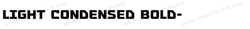Light Condensed Bold字体转换